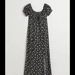 H&M Black Floral Dress